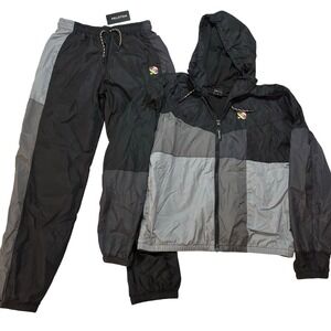 NWT Peloton Windbreaker Jacket & Sweatpants Set Athletic Colorblock Mens Medium